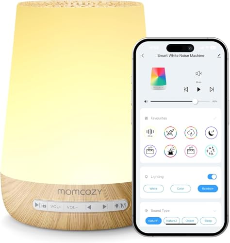Momcozy Machine à Bruit Blanc 34 Sons Veilleuse