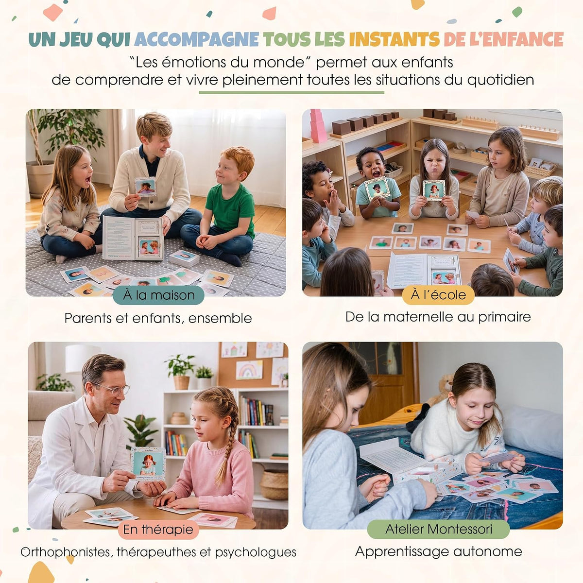 Coffret Les Émotions Du Monde 104 Cartes Dès 3 Ans