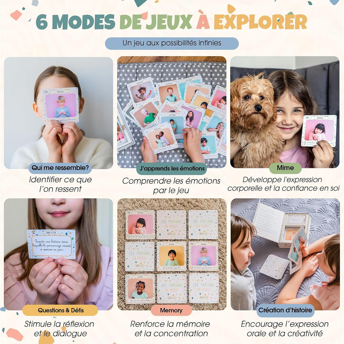 Coffret Les Émotions Du Monde 104 Cartes Dès 3 Ans
