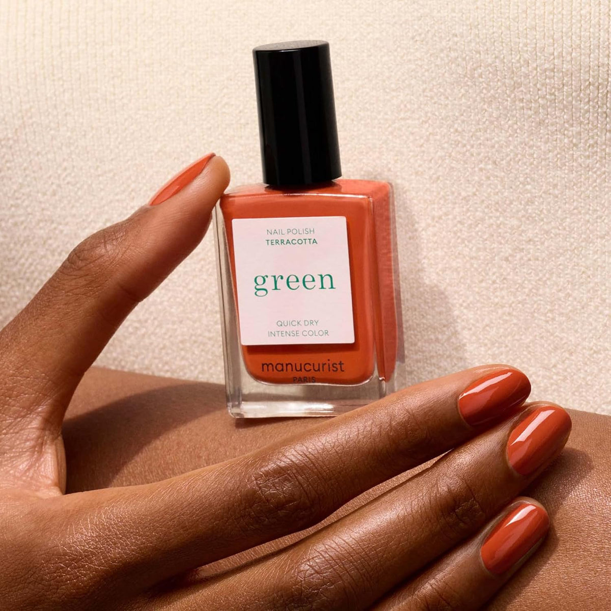 Manucurist Green Vernis à Ongles Vegan Rouge Terre Brûlée