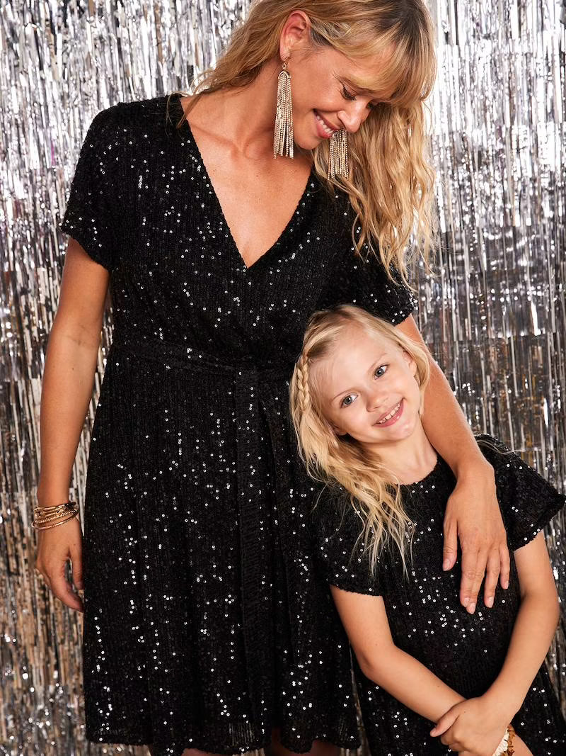 Robe à sequin manches courtes Matchy-Matchy Verbaudet ANA MAMA